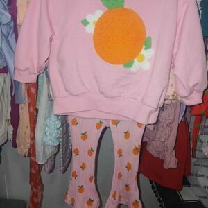Old Navy Pink Set with Orange and White Accents